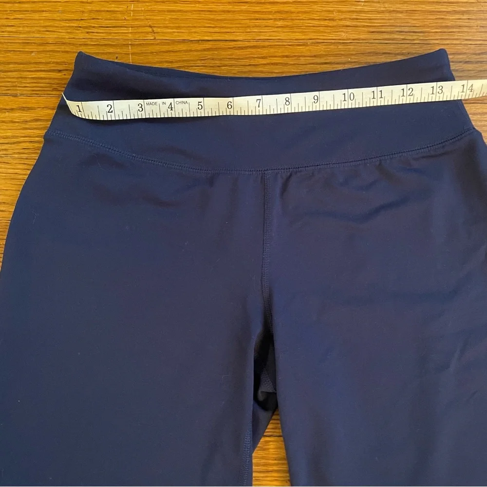 Land’s End Relaxed Navy Blue Biker Shorts with Waistband Pocket